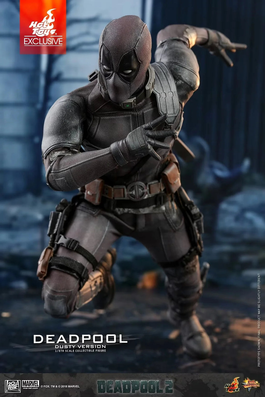 1/6 Scale Authentic Hottoys Mms505 Deadpool 2 Dusty Version Grey Wade Wilson Limited Action Figure Set Collectible Toy Gift