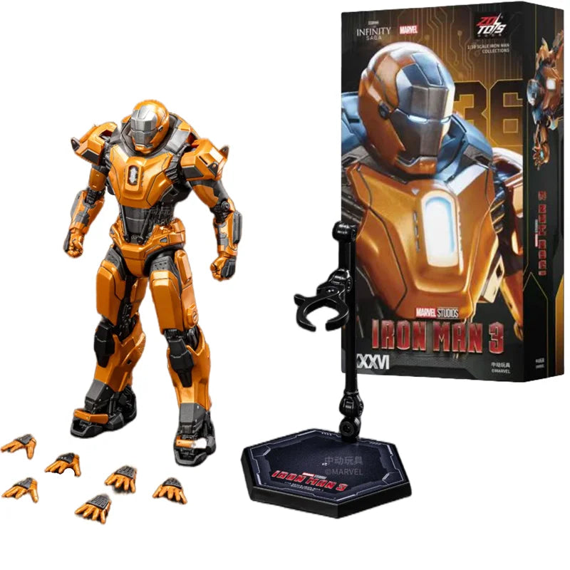 ZDTDS Original Iron Man MK37 Hammerhead MK12 MK38 Igor MK9 Iron Patriot War Machine legends Avengers Action Figure Collect Toy