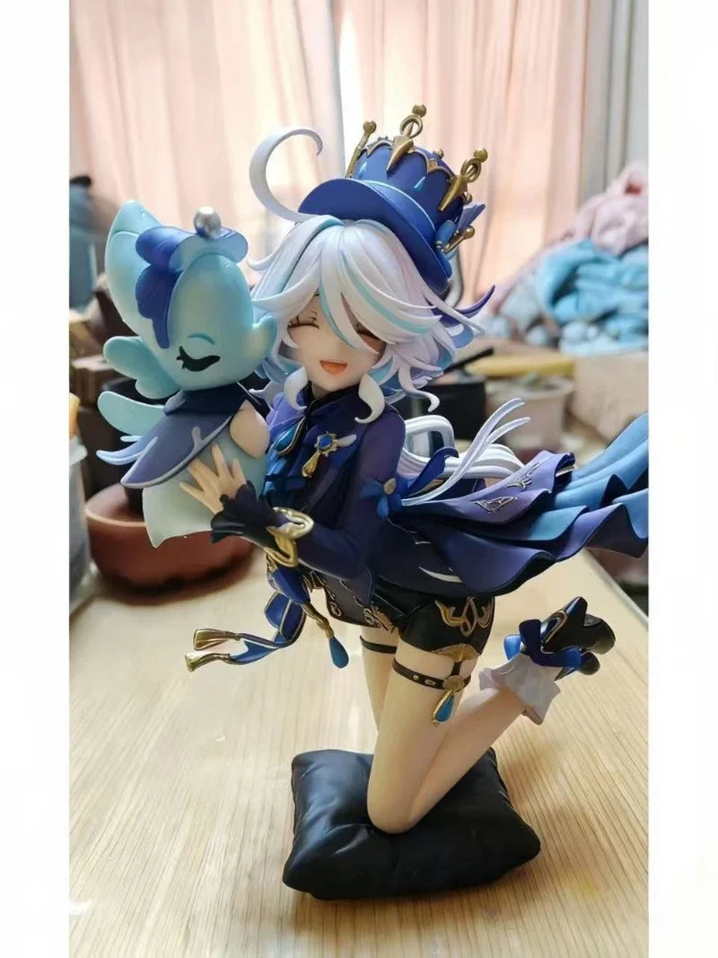 21cm Genshin Impact Furina The Grand Gala Figure, Upgrade Ver. Face Sculpt PVC Statue, Anime Collectible Doll Model for Decorati