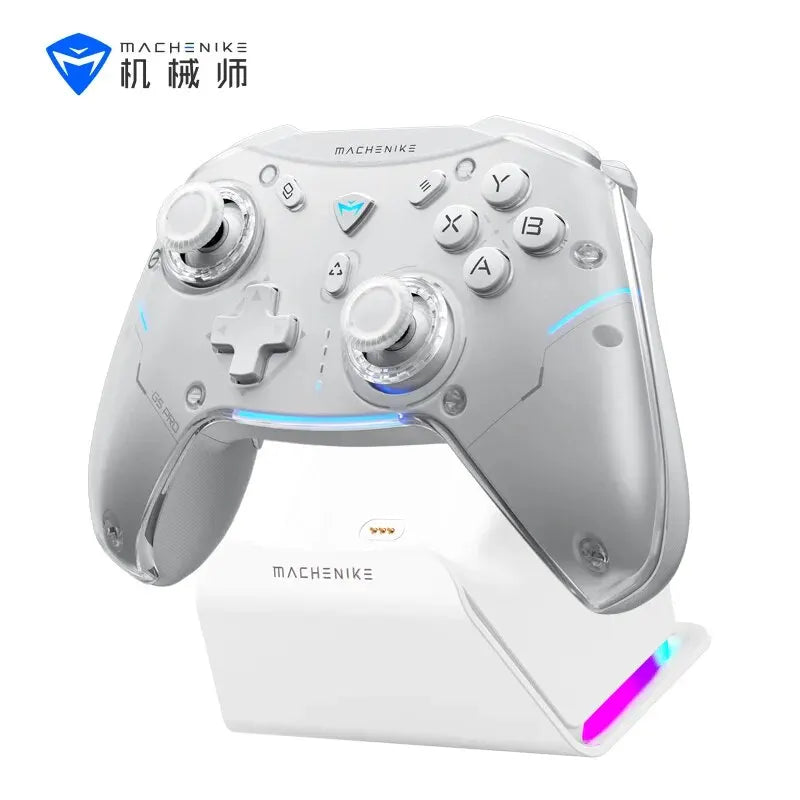 MACHENIKE G5Pro Max Gaming Controller With Charging Dock RGB Wireless Gamepad Hall Effect Joystick Trigger For Switch PC Phone