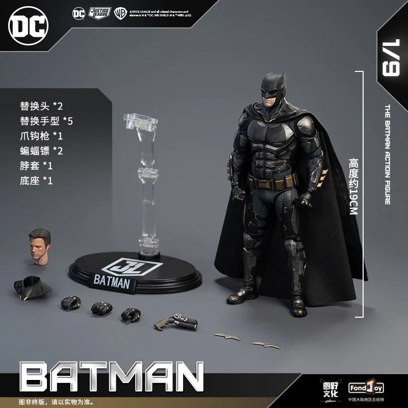 FondJoy Batman Figure Set, Metal Accessories for Enhanced Texture, Poseable Classic Battle Stances, Multiple Armor Versions