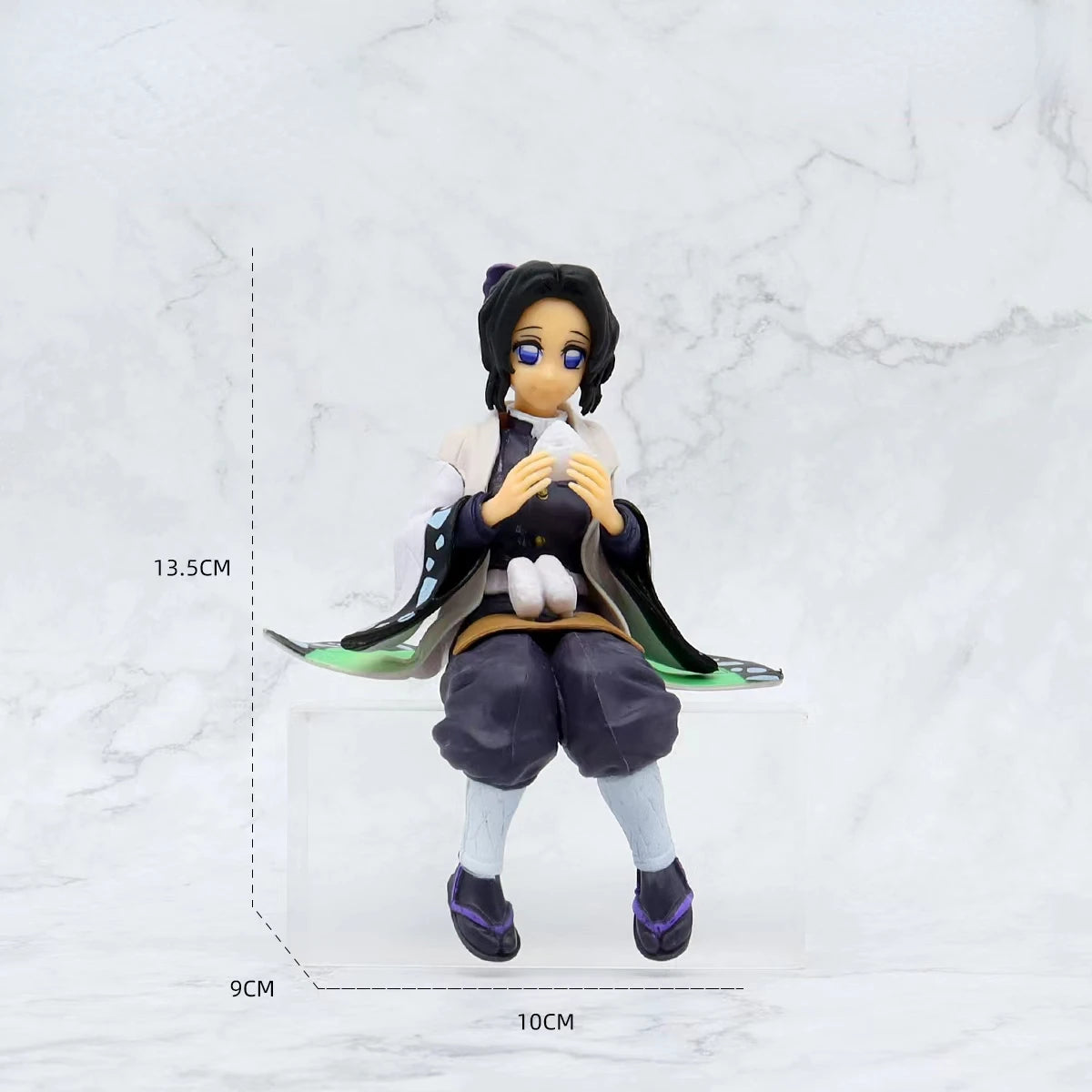 10-15cm Anime Demon Slayer Figur Kamado Tanjirou Nezuko Sitzhaltung Actionfigur PVC Modell Puppensammlung Spielzeug Geschenk Kinder