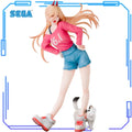 In Stock SEGA Original Genuine Chainsaw Man Nyaako Power Luminasta 22cm Anime Girl Collections Model Toy Figures Birthday Gift