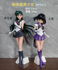 23CM Anime SAILOR MOON Kaiou Michiru Figure GLITTER&GLAMOURS Ver Tomoe Hotaru Model Toy Gift Tenoh Haruka Aciton Figure Doll