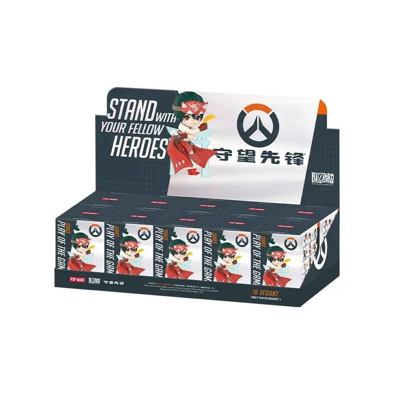 POP MART Overwatch Play of The Game Series Trendy Blind Box Toys Mystery Box Mistery Action Figure Surprise Model Gift
