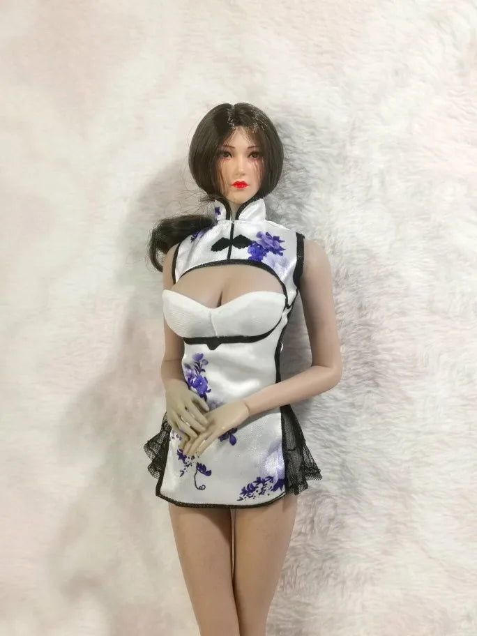 1/6 Scale female dolls clothes model Cheongsam skirt for 12'' TBLeague JIAOU DOLL action figure body model