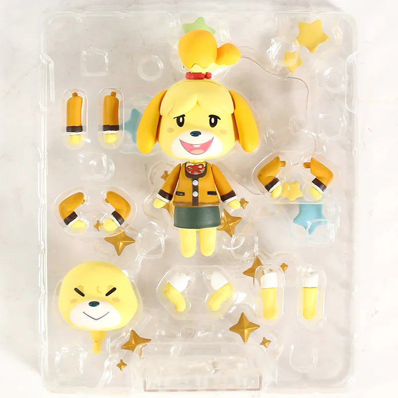 Animals New Horizons 386 Shizue Action Figure Toy PVC Q Version Collection Model Gift for Children