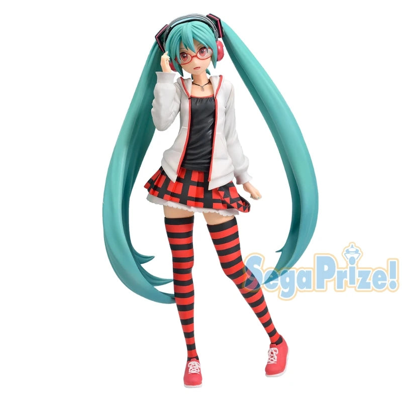 SEGA Original Genuine Project DIVA Arcade Future Tone Hatsune Miku SPM Figure Natural Ver 24cm Collections Model Figure Toy Gift