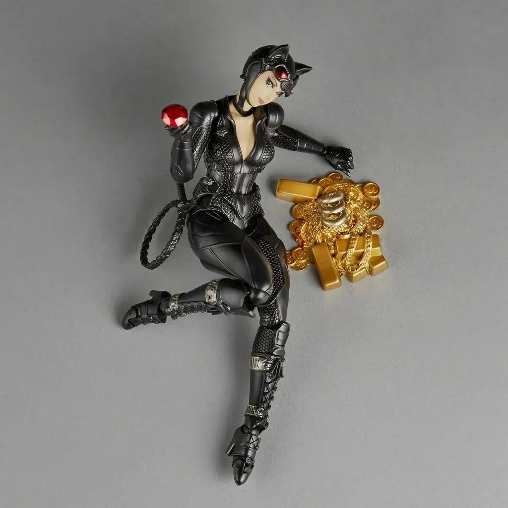 100% Original Kaiyodo Revoltech Incrível Yamaguchi Catwoman Figuras De Ação Modelo Brinquedos Coleção Figura Em Estoque in Stock