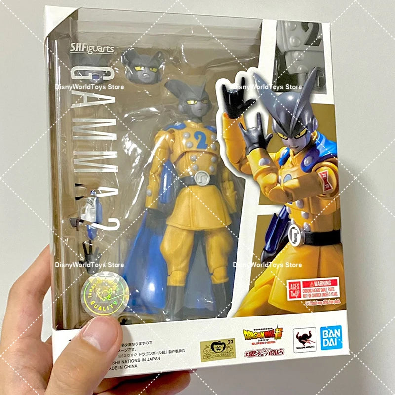Original BANDAI S.H.Figuarts Shf Dragon Ball Super Super Hero Gamma 1 2 Genuine In Stock Figure Model Toys