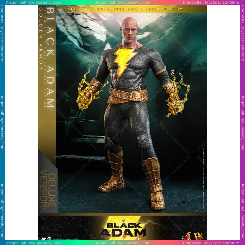 [In Stock] Original HOTTOYS HT 1/6 DX31/30/29 Black Adam Dwayne Johnson Gold Armor Action Figure Gift Toy