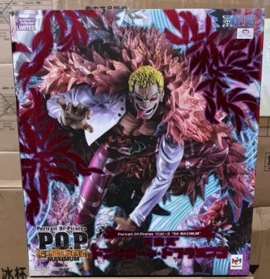 【SF】In Stock MegaHouse Portrait of Pirates SA MAXIMUM ONE PIECE Donquixote Doflamingo Figures Model Collection Gift