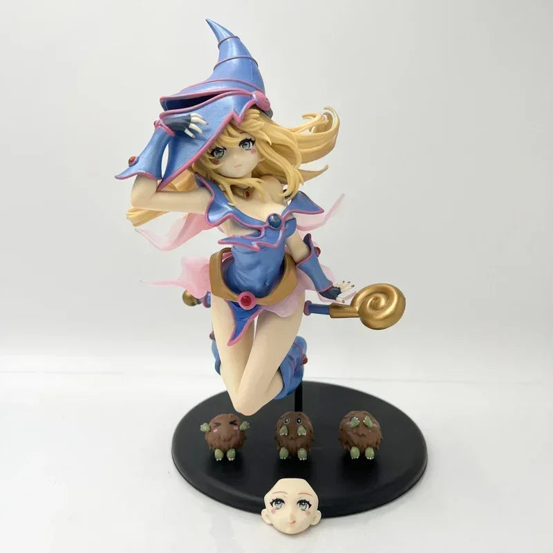 27cm Raa no Yokushinryuu Anime Figure Yu-Gi-Oh! Duel Monsters Yami Yugi Action Figure Dark Magician Girl Figurine Model Doll Toy