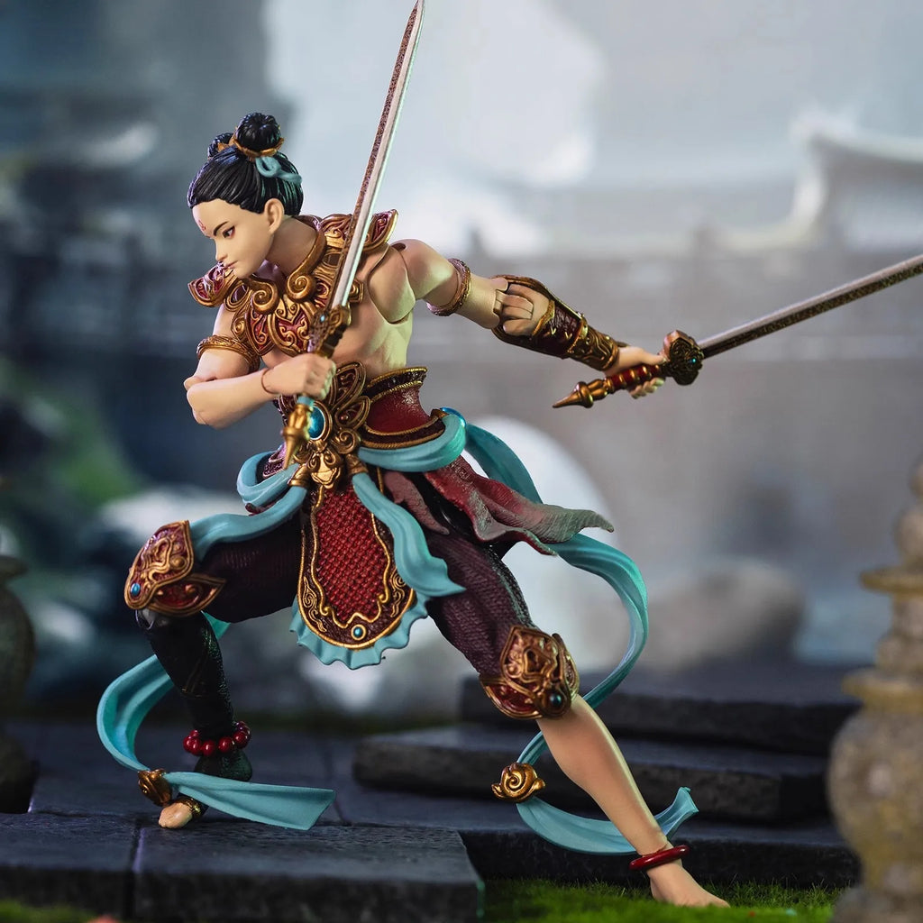 FancyRealm FJ-1A02 1/12 Soldier Fengshen Nezha 6'' Action Figure Model Toy In Stock