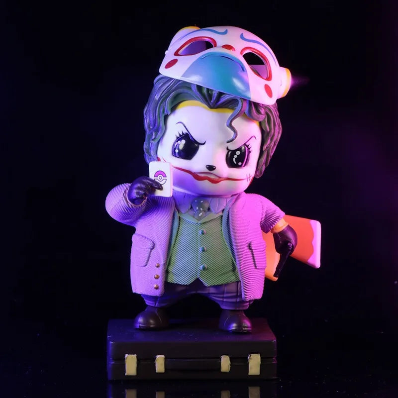Marvel Anime DC 12CM Q Edition Clown Picchu Doll Figure Case Desktop Decoration Model Collection Christmas Surprise Gift