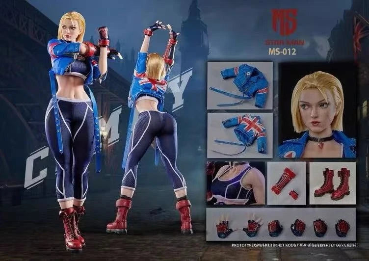 PLAY TOY SF Cammy White P020 Movable Model Toys Collection 1/6 Steel Bone Silica Gel Body SF Cammy White Anime Figure Model Toy