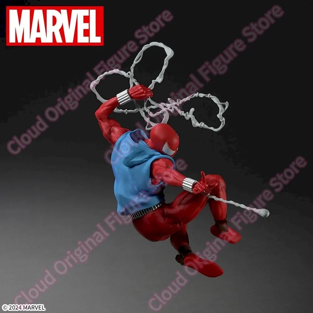 In Stock 100% Original SEGA ACT CUT SCARLET SPIDER SPIDER-MAN Decoration Figure Action PVC 18cm Model Collection Hobby