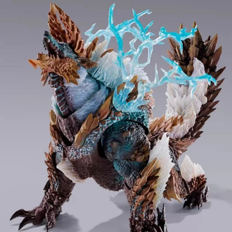 Bandai Original In Stock SHMonsterArts Monster Hunter Rise Anime ZINONGRE Action Figure Garage Model Doll Brand New Boxed Gift