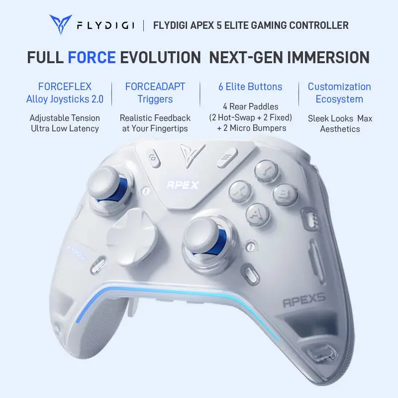 FlyDiGi APEX 5/4 Force Feedback Elite Handle Switch2 Elite Handle Mobile Phone PC ComPuter Version Steam Gamepad Similar To Xbox