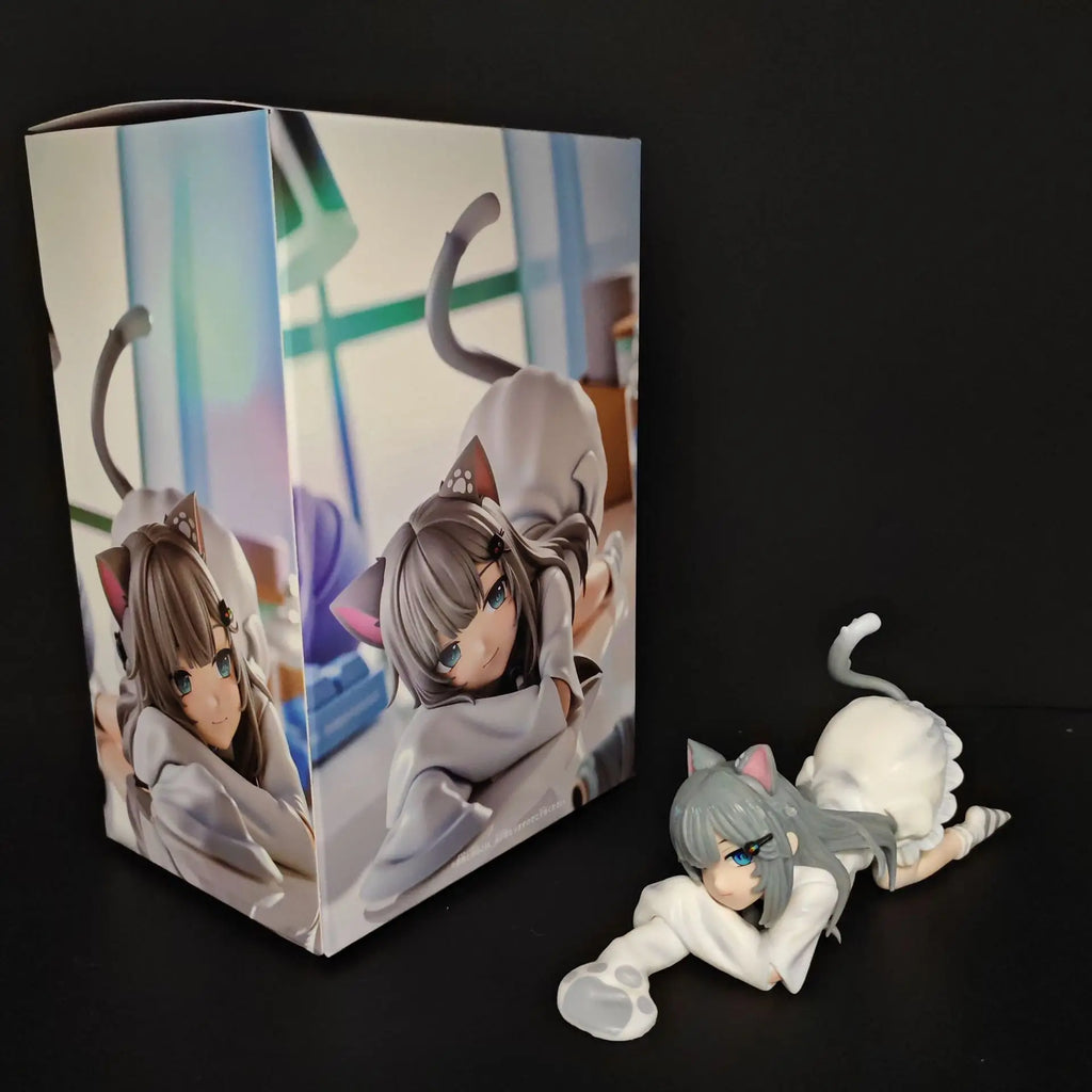 New Nachoneko Channel Anime Girl Figure Nachoneko Hennyano Action Figure Cute Cat Kanako Figurine Collectible Model Doll Toys