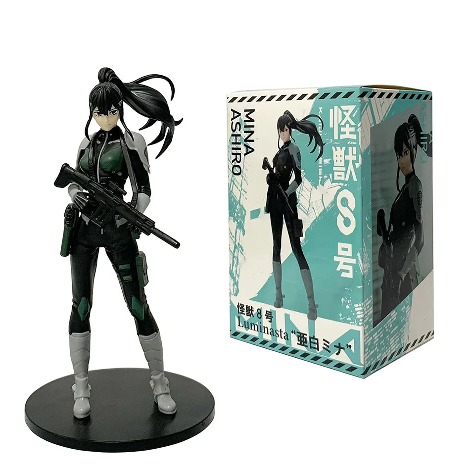 21cm Kaiju Number Eight Figure Kafka Hibino Stands Monster Form No. 8 Anime Decoration Model Ornaments Noodle Stopper Gift Toy