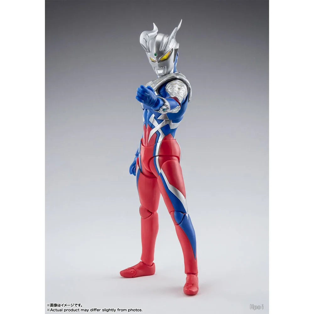 100% Authentic In Stock Bandai S.H.Figuarts Ultraman Zett Ultraman Zero with Cape Anime Action Figure Collection Model Toy