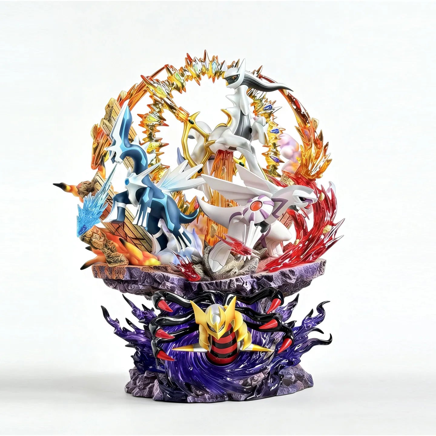 37cm Pokemon Ppap Four Legendary Beasts Set Figure With Light Anime Merch Decorative Ornament Collection Model Birthday Toy Gift
