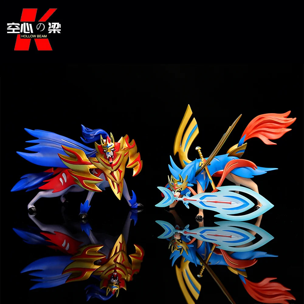 [1/20 Scale World] Zacian & Zamazenta Cang Xiang & Zang Marante A legendary elf full of mysteries Toy Figure Decoration