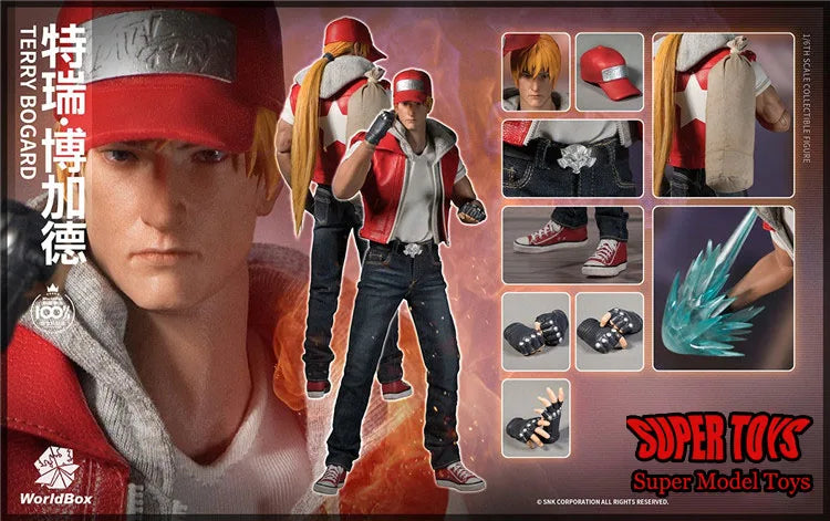 WorldBox 1/6 Male Soldier The King Of Fighters Kyo Kusanagi Terry Bogard 12inch Classic Fighting Game Action Figure Dolls
