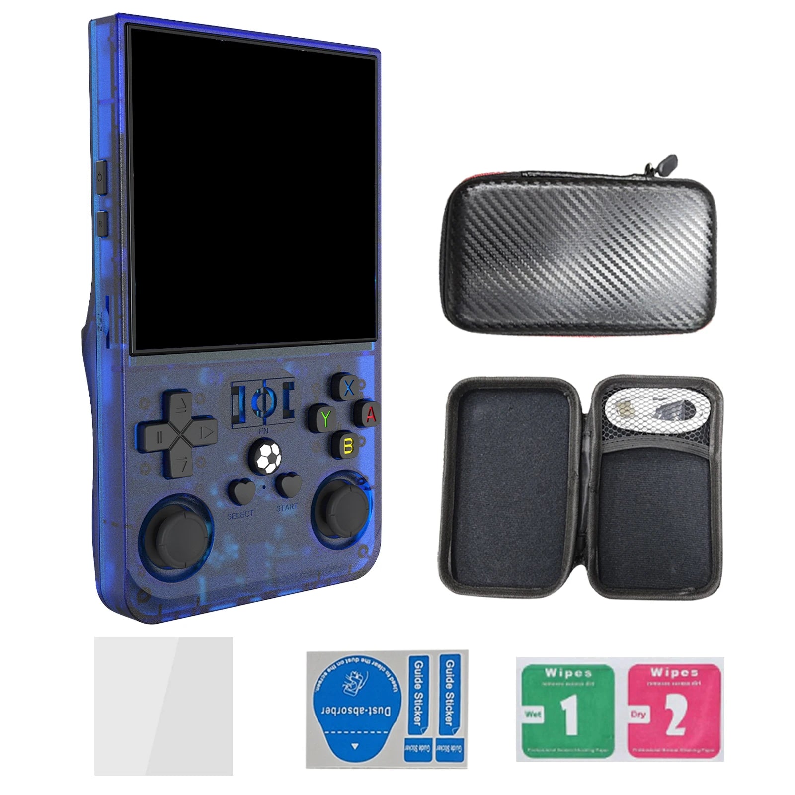 Open Source R36Max Newest Handheld Game Console  Portable Hand Held 4.0-in 4k HD IPS Screen Large Battery Best Gift For Boy Girl