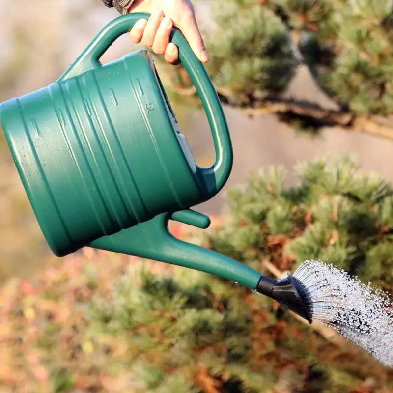 1Pc 5L Watering Can Plastic Essential Watering Can Light Weight Can Watering Can Indoor Outdoor Family Gardening Garden Supplies