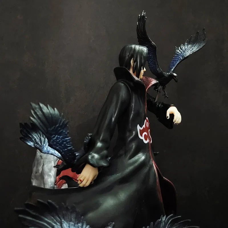 28 cm anime Naruto Crow Hall Itachi figure action model Uchiha Itachi statue toy home decoration desktop ornaments
