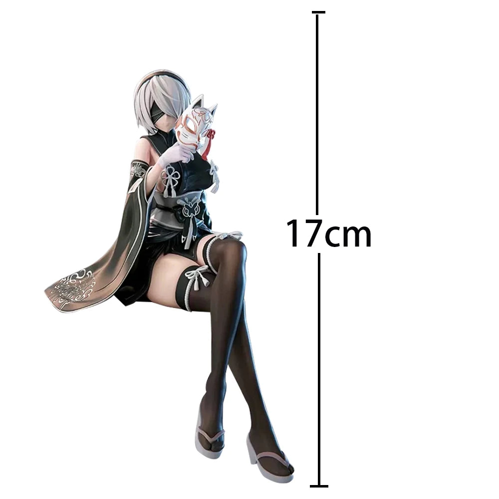 Anime 2Byorha Figur Kimono stehend A2 Actionfiguren 2B Figur Puppe PVC Schönheit Mädchen Modell Spielzeug Sammlung Statue Geschenke