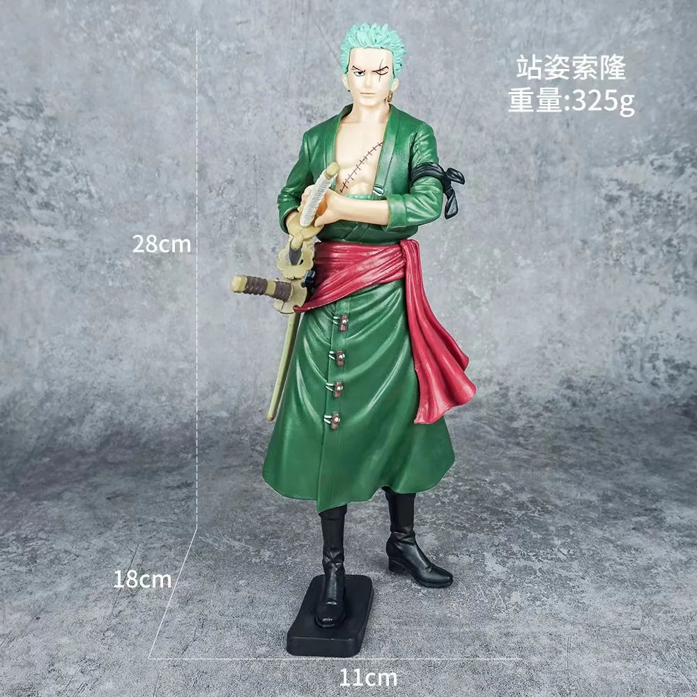 One Piece Anime Figurine Ros Luffy Roronoa Zoro Ace PVC Statue Action Figure Monkey D Luffy Classic Smiley Model Toys Kids Gifts