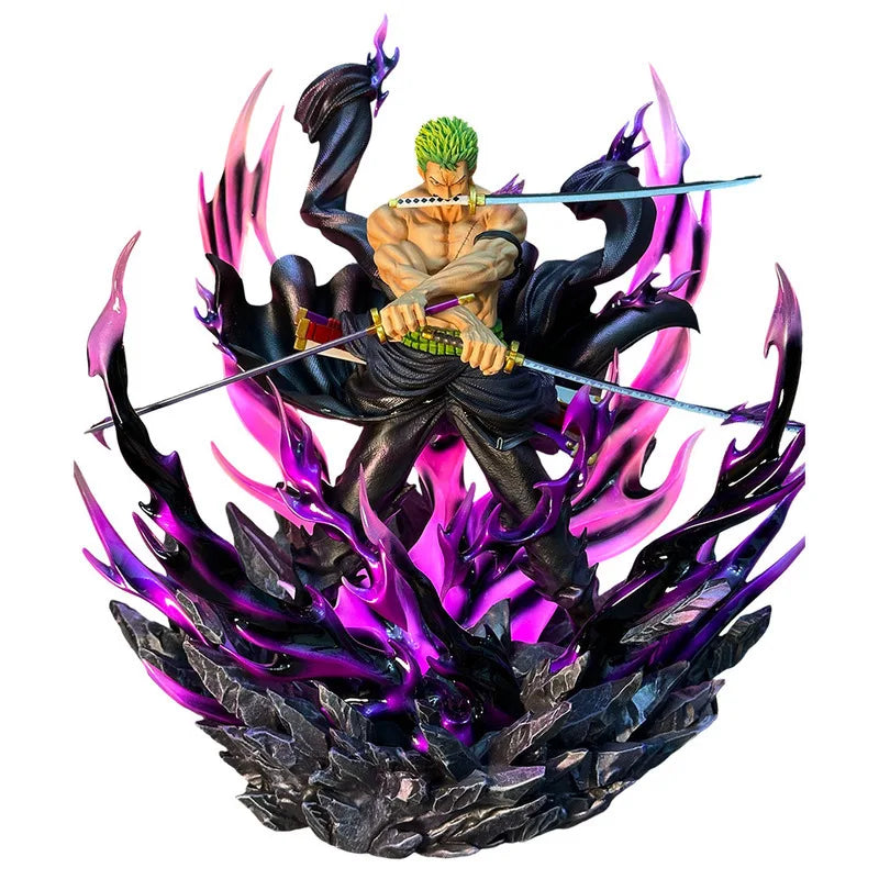 TH Studio One Piece Roronoa Zoro Harzstatue 34 cm Anime-Modell Actionfigur Desktop-Ornament Figma Figur Sammlerspielzeug