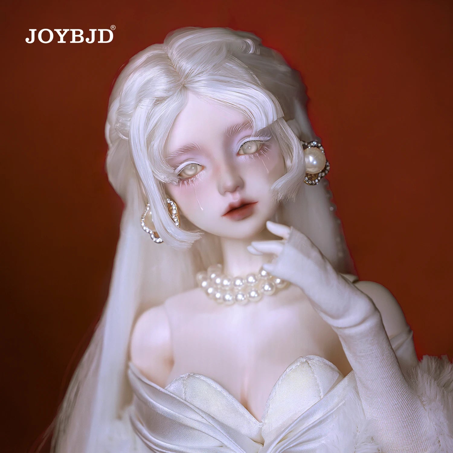 JOYBJD Lvy 1/4 Ball Jointed Doll Classic Elegant Style Noble Lady White Dress Full Set Gift Handmade Collectible BJD