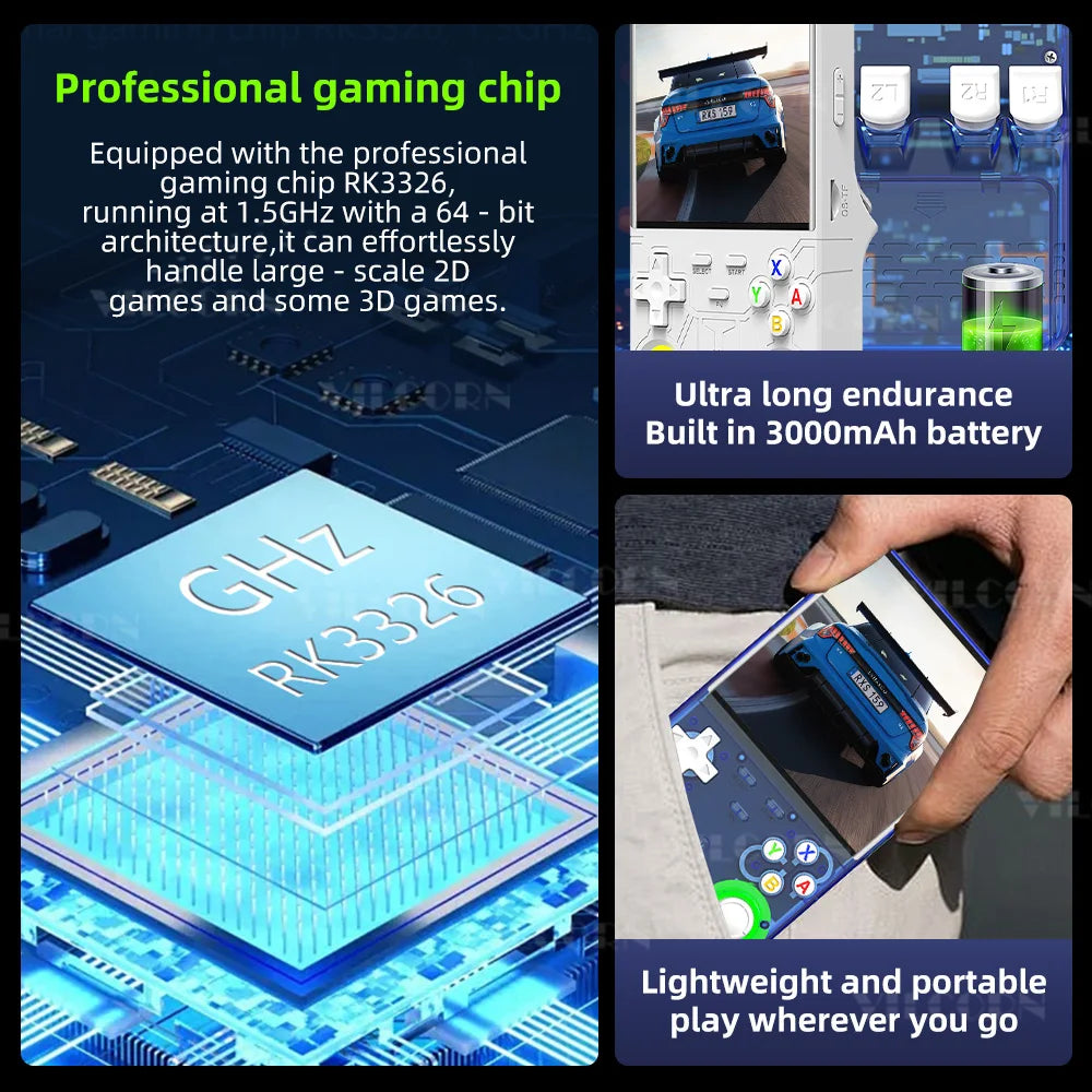 2025 R36Ultra Handheld Game Player Linux System 4inch IPS Portable Video Game Console For PSP/GBA/DC Wi-Fi Enabled RGB Joystick