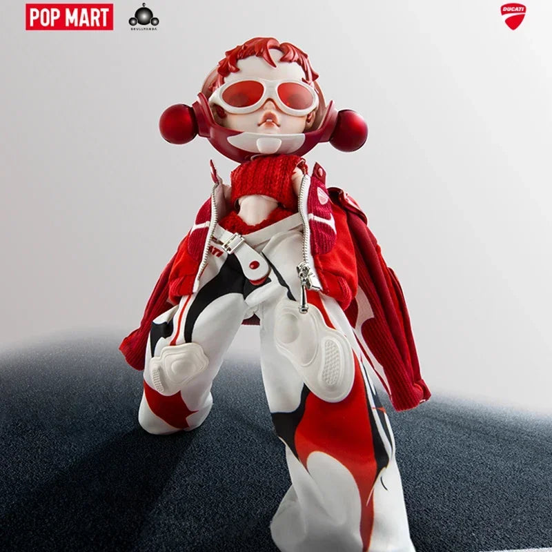 POP MART SKULLPANDA x DUCATI 1/6 Action Figure Series Blind Box Mystery Box Toys Kawaii Ornaments Figurines Home Decor Desktop