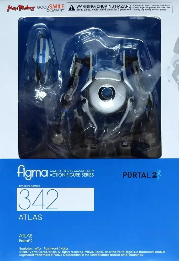 In Stock  343 342 Atlas Portal2 P-Body PVC Genuine Collection Anime Character Action Model Toy Doll