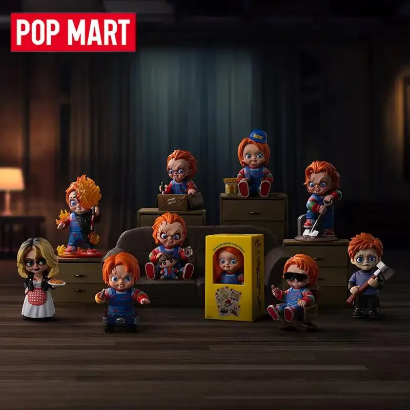 POP MART Chucky Franchise Series Original Blind Box Surprise Mystery Box Cute Anime Action Figure Ornaments Figurines