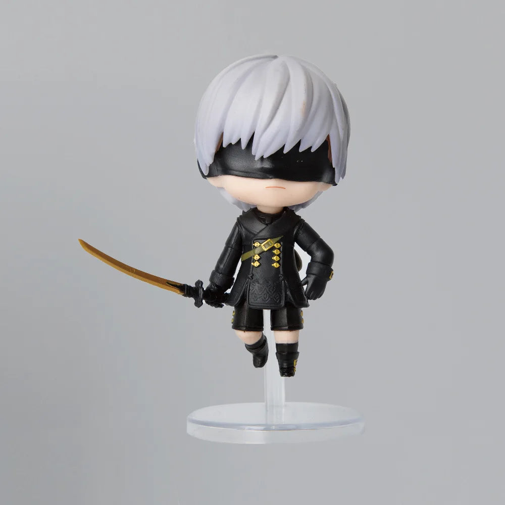 5pcs/set Anime NieR Q version kawaii standing posture Action Figure PVC model Toys statue Desk Decor Collectible Gifts