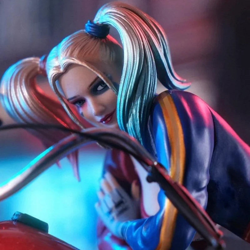 Genuine Principal Gu Dc Suicide Squad Harleen Quinzel Motorcycle Action Figure Model Ornaments Collectible