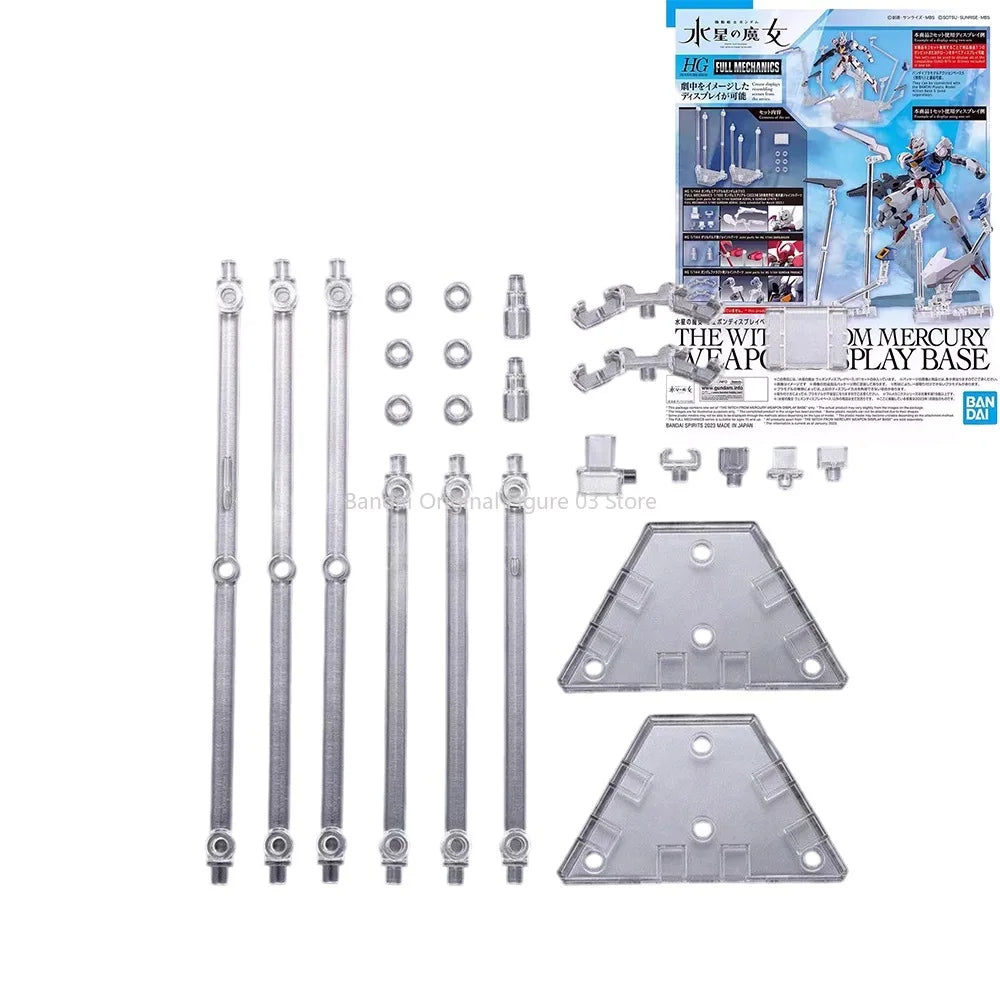Bandai Genuine GUNDAM AERIAL THE WITCH FROM MERCURY  DISPLAY BASE HG Anime Action Figure Assembly Model Toys Gift Children