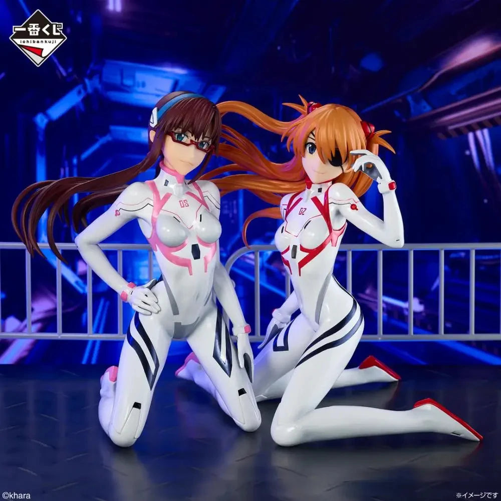 In stock BANDAI Ichiban Neon Genesis Evangelion Makinami Mari Illustrous Soryu Asuka Langrey Anime Model Toys Original