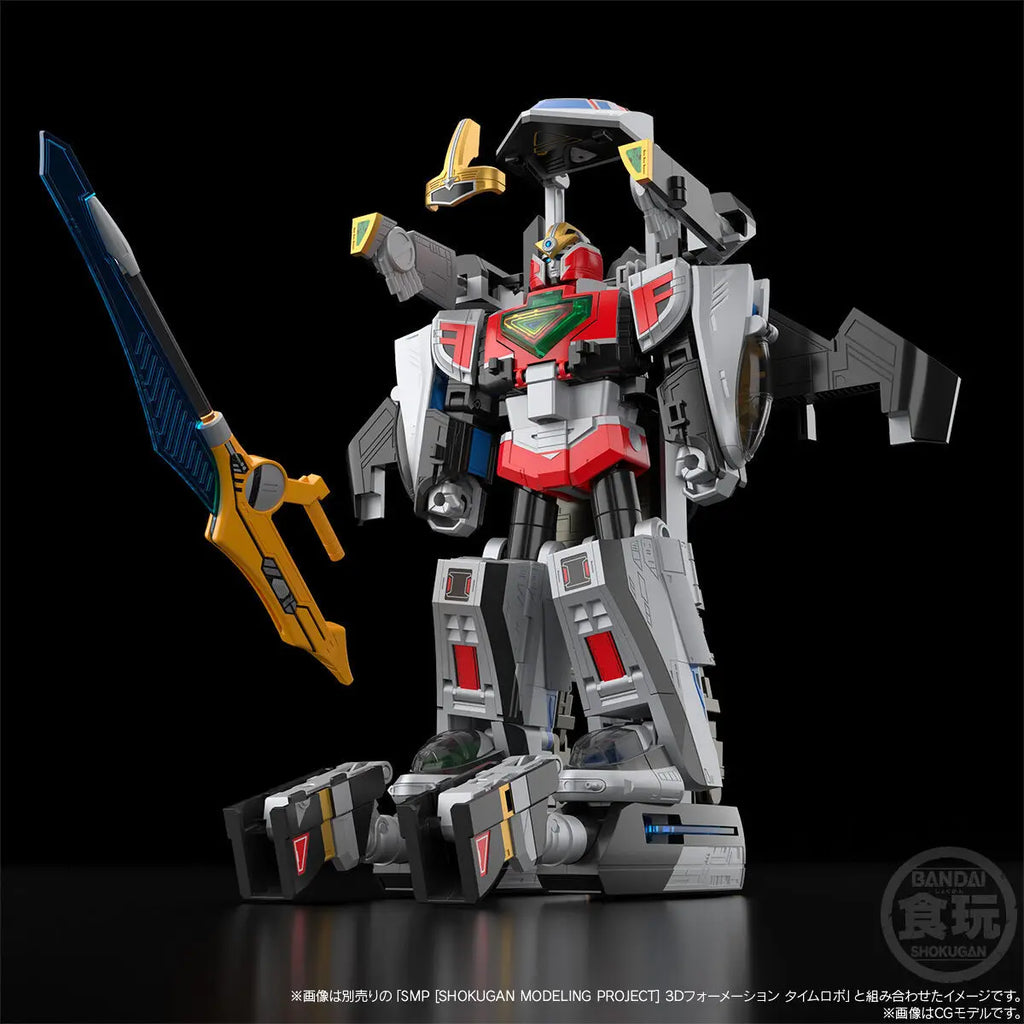 In Stock BANDAI PB LIMITED SMP Mirai Sentai Timeranger Delta Formation Time Shadow 16CM Anime Action Figures Assembly Model Toy