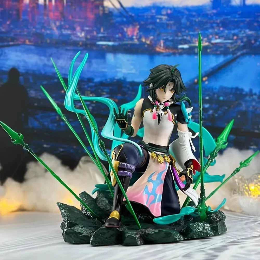 Genshin Impact Xiao 22cm Anime Figure - Guardian Yaksha Kawaii Action Figurine Collection Model Doll Toy