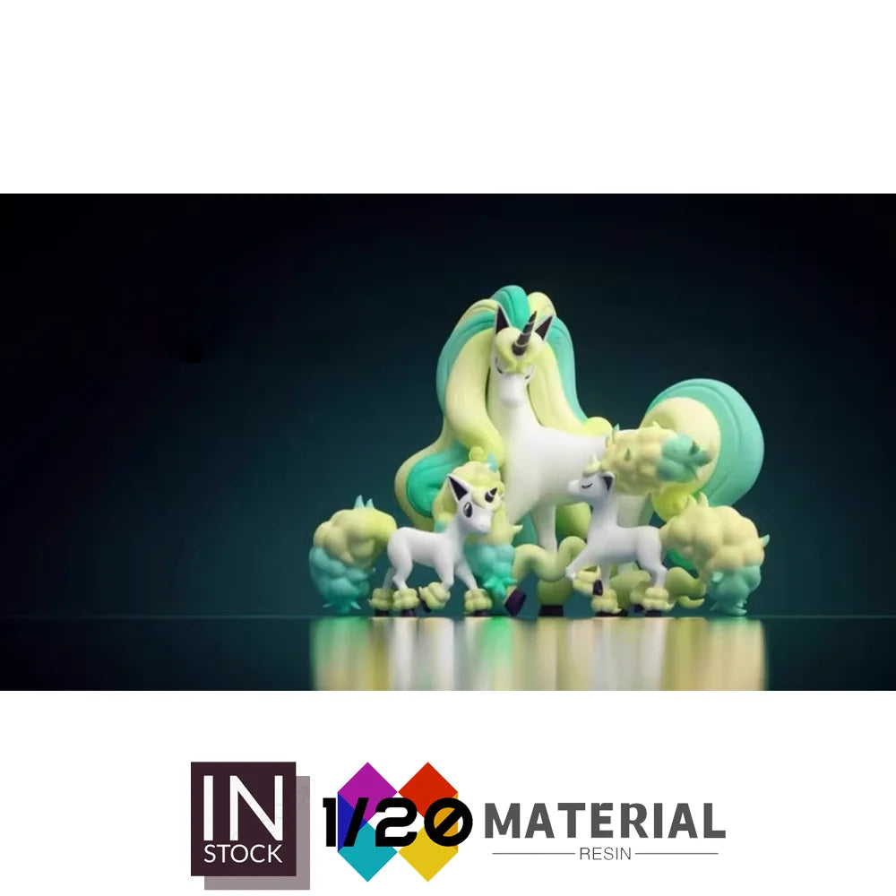 [In Stock]1/20 Resin Scale World [YH][LIMOUSINE] - Galarian Ponyta & Rapidash[Split RE-MENT]