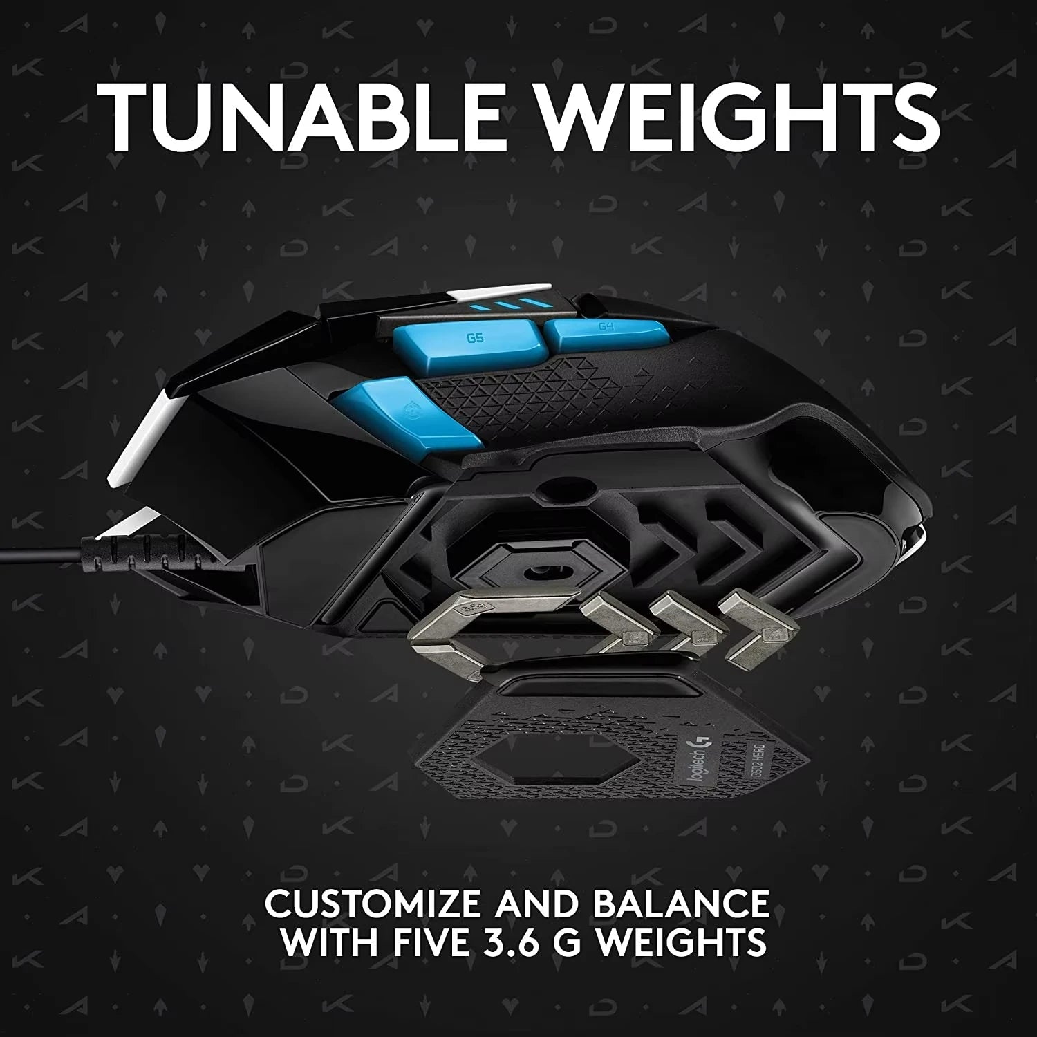 Logitech G502 HERO Esports Gaming Wired Mouse, 25600DPI Adjustable, 11 Programmable Keys,Dual-mode roller, Ergonomic Design, RGB