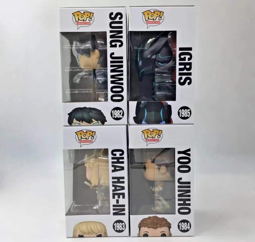 Anime Solo Leveling Figure Igris Cha Hae-In Yoo Jinho Funko Pop Vinyl Figures Collectible Limited Edition Figurine Toy Gift