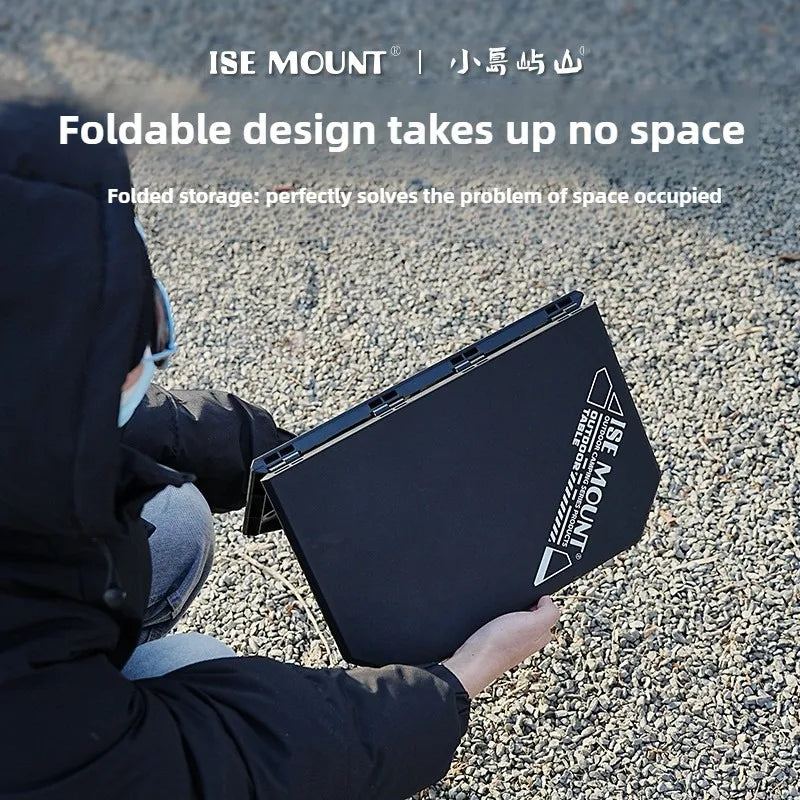 ISE MOUNT Outdoor Folding Table Camping table Portable Lifting Table Two heights of use with storage bag